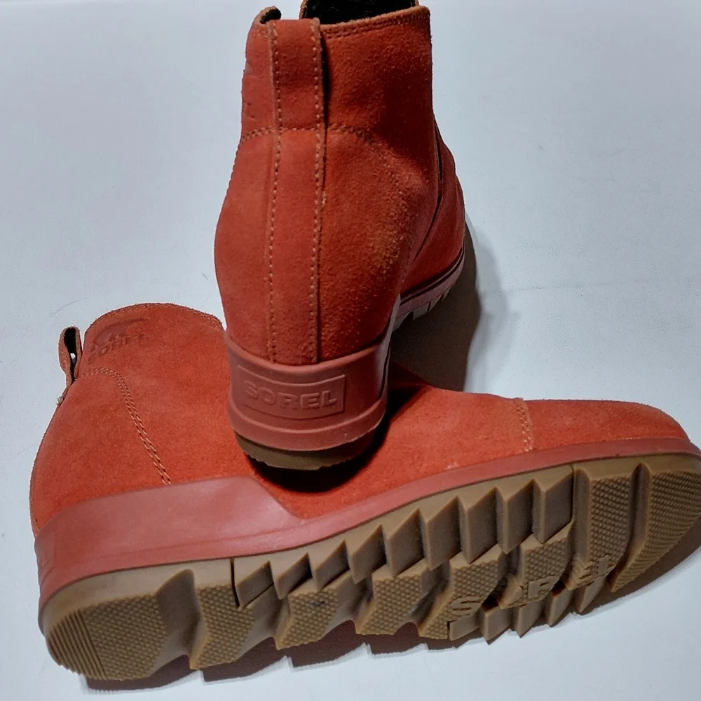 SOREL Women's Evie Pull On Waterproof Leather Suede Bootie - 9
